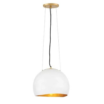 Lisa McDennon by Hinkley LED Hanglamp Nula | 1X E27 Max 100W | Dimbaar | Shell White & Luxe Gold