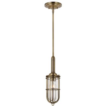 Feiss LED Hanglamp Urban Restoration | 1X E27 Max 60W | IP44 | Dimbaar | Dark Antique Brass