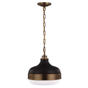 Feiss LED Hanglamp Cadence | 2X E27 Max 60W | Dimbaar | Dark Antique Brass/ Matte Black