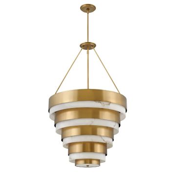 Hinkley LED Hanglamp Echelon | 8X E14 Max 40W | Dimbaar | Heritage Brass