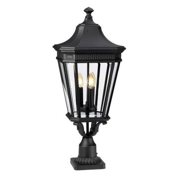 Feiss Mini LED Tuin Pilaar Cotswold Lane | 3X E14 Max 60W | IP44 (Outdoor) | Black