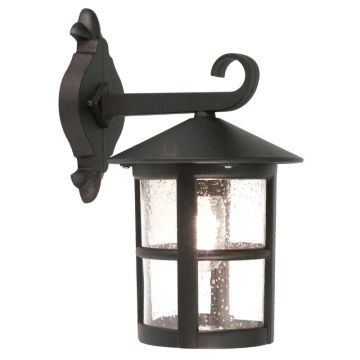 Elstead Lighting LED Wand Buitenlamp Hereford | 1X E27 Max 60W | Dimbaar | Black