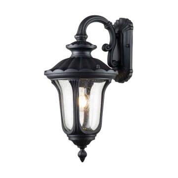 Elstead Lighting LED Wand Buitenlamp Chicago | 1X E27 Max 60W | IP44 | Dimbaar | Textured Black