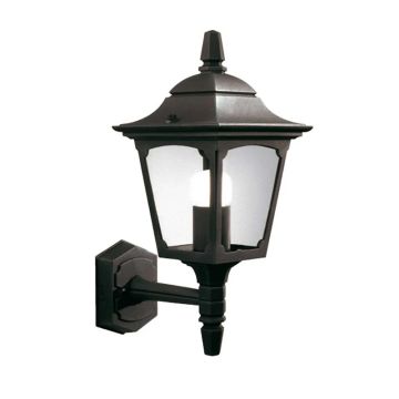 Elstead Lighting LED Wand Buitenlamp Chapel Mini | 1X E27 Max 60W | IP44 | Dimbaar | Black