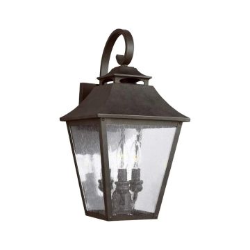 Feiss LED Wand Buitenlamp Galena | 3X E14 Max 40W | IP44 | Dimbaar | Sable