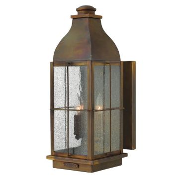 Hinkley LED Wand Buitenlamp Bingham | 3X E14 Max 60W | IP44 | Dimbaar | Sienna