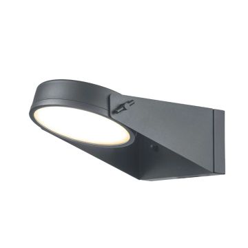 Elstead Lighting LED Wand Buitenlamp Zola | 16.5W 3000K 1500Lm 830 | IP44 | Grey