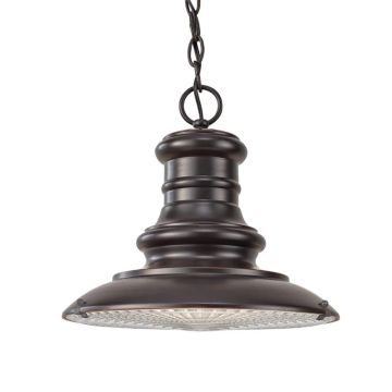 Feiss LED Buiten Hanglamp Redding Station | 1X E27 Max 60W | IP44 | Dimbaar | Restoration Bronze