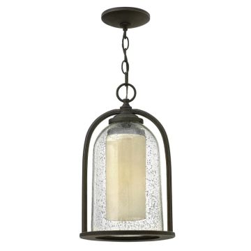 Hinkley LED Buiten Hanglamp Quincy | 1X E27 Max 60W | Dimbaar | Oil Rubbed Bronze