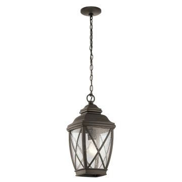 Kichler LED Buiten Hanglamp Tangier | 1X E27 Max 60W | IP44 | Dimbaar | Olde Bronze