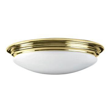 Elstead Lighting LED Badkamerarmatuur Brompton | 5.7W 3000K 600Lm 830 | IP44 | Dimbaar | Polished Brass