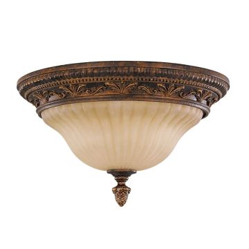 Feiss LED Plafondlamp Sonoma Valley | 2X E27 Max 60W | Dimbaar | Aged Tortoise Shell