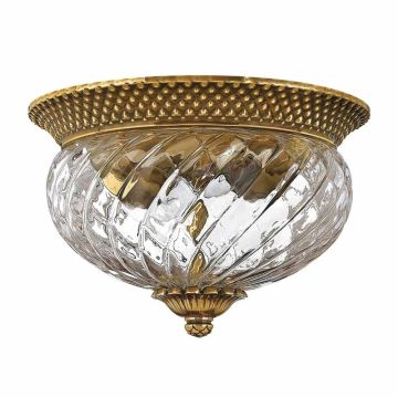 Hinkley LED Plafondlamp Plantation | 2X E27 Max 60W | Dimbaar | Burnished Brass