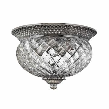 Hinkley LED Plafondlamp Plantation | 2X E27 Max 60W | Dimbaar | Polished Antique Nickel