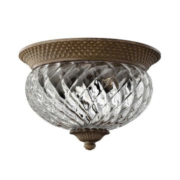 Hinkley LED Plafondlamp Plantation | 2X E27 Max 60W | Dimbaar | Pearl Bronze