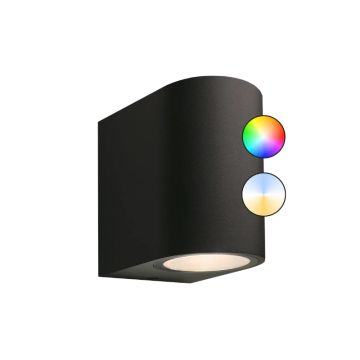 Garden Lights Wandlamp Smart 12V | Gilvus zwart Plus (SMART) | 5W 370Lm RGB | IP44