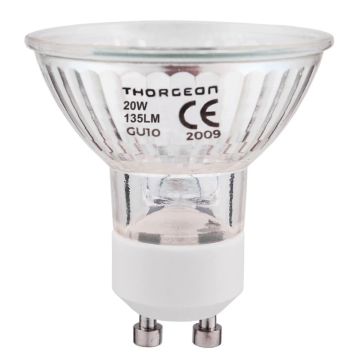 Thorgeon GU10 Halogeen Spot | 20W 220V 2700K 38° | Ø50mm Dimbaar