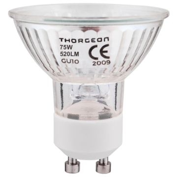 Thorgeon GU10 Halogeen Spot | 75W 220V 2700K 38° | Ø50mm Dimbaar