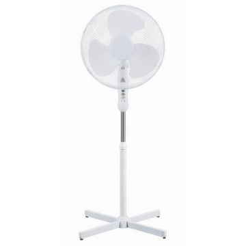 VB tools Statiefventilator - 40CM - Wit - 3 Standen