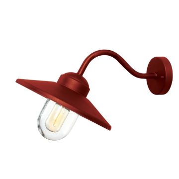 Elstead Lighting LED Wand Buitenlamp Klampenborg | 1X E27 Max 60W | IP44 | Dimbaar | Oxide Red
