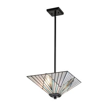 Elstead Lighting Tifanny LED Hanglamp Alderley | 2X E27 Max 60W | Dimbaar | Vintage Bronze