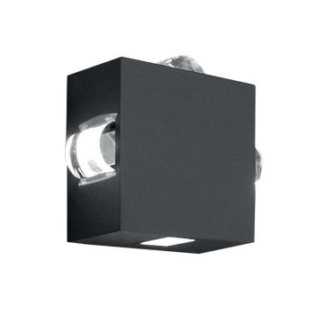 Elstead Lighting LED Wand Buitenlamp Agner | 10W 3000K 220Lm 30 | Graphite