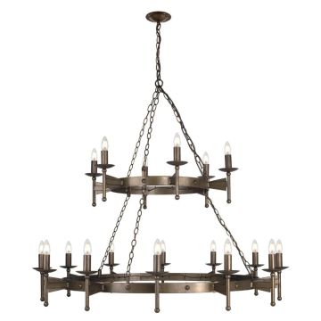 Elstead Lighting LED Kroonluchter | 18X E14 Max 60W | Dimbaar | Old Bronze