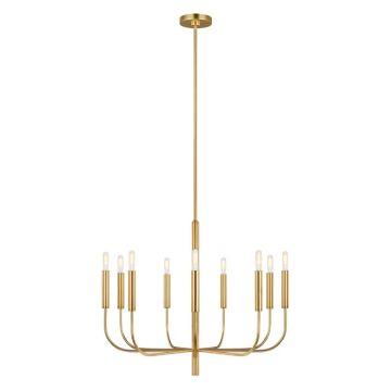 Feiss LED Kroonluchter | 9X E14 Max 60W | Dimbaar | Burnished Brass