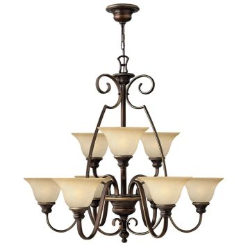 Hinkley LED Kroonluchter | 9X E27 Max 60W | Dimbaar | Antique Bronze