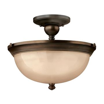 Hinkley LED Plafondlamp Mayflower | 3X E27 Max 60W | Dimbaar | Olde Bronze