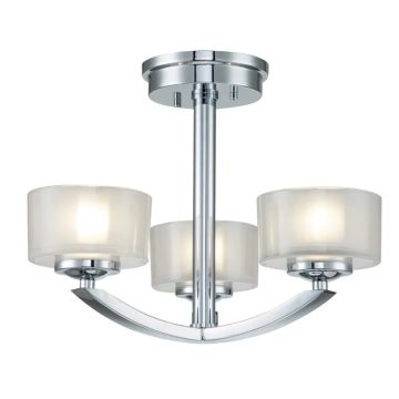 Hinkley LED Badkamerarmatuur Meridian | 3W 3000K 900Lm 30 | IP44 | Dimbaar | Polished Chrome