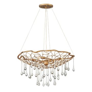 Lisa McDennon by Hinkley LED Hanglamp Laguna | 4X E14 Max 40W | Dimbaar | Burnished Gold