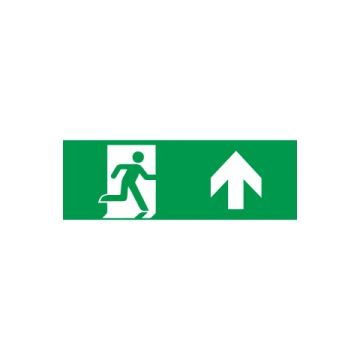 Prolumia Noodverlichting Pictogram | Nooduitgang sticker - Omhoog, t.b.v. LED Pro-Portal serie | 40010040