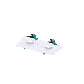 Sylvania 0005311 Ludospot 50 Housings LUDOSPOT 50 H SR X2 C WHT LUDOSPOT 50 HOUSING SQUARE RECT X2 CARDAN WHT