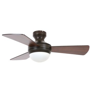 Beacon Lucci Air Airlie Hugger Plafondventilator 92cm Dark Koa/Brons 512311