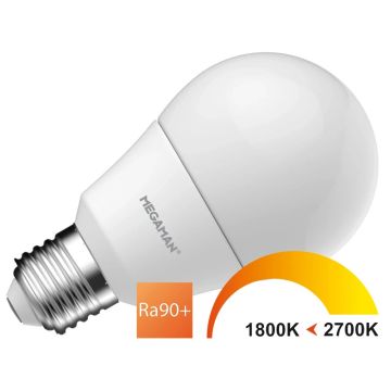 10x Megaman E27 LED Kaarslamp | 2.9W 1800K/2700K 220V/240V | 918/927 Dimbaar | MM11070