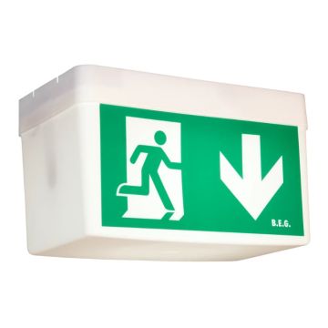 BEG Luxomat LED Noodverlichtingsarmatuur | Plafond/muurmontage IP54 21m | 93001