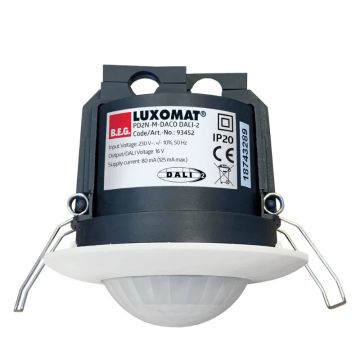 BEG Luxomat Bewegingsmelder | Aanwezigheidsmelder 360° IB wit IP20 DALI 10m 1Kanaal
