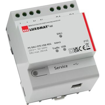BEG Luxomat Voeding | DIN-rail montage wit IP20 DALI-SYS