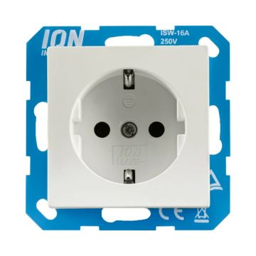 Ion Industries Wandcontactdoos | RA V1/J1 Mat Alpin Wit