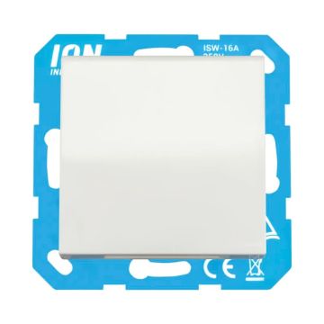 Ion Industries Wandcontactdoos | RA met Klapdeksel en Aanraakbeveiliging V1/J1 Alpin Wit