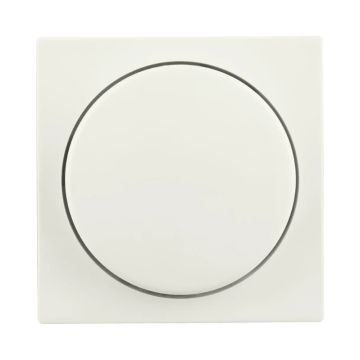 Ion Industries Centraalplaat | Dimmerknop Enkelvoudig V1/J1 Mat Alpin Wit | IP20