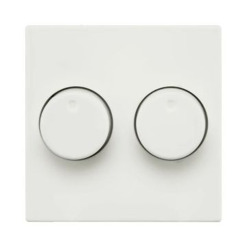 Ion Industries Centraalplaat | Dimmerknop Duo V1/J1 Alpin Wit | IP20