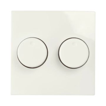 Ion Industries Centraalplaat | Dimmerknop Duo E1 Alpin Wit | IP20