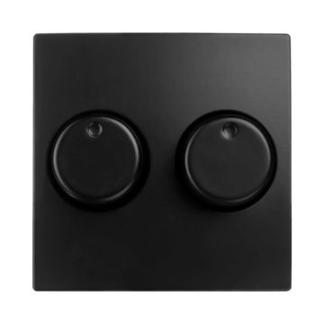 Ion Industries Centraalplaat | Dimmerknop Duo E1 Mat Zwart | IP20