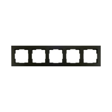Ion Industries Afdekraam | 5-voudig V1 Mat Zwart | IP20