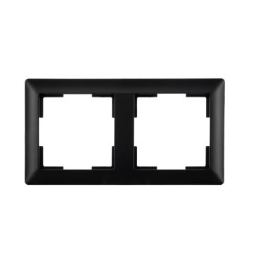Ion Industries Afdekraam | 2-voudig J1 Mat Zwart | IP20