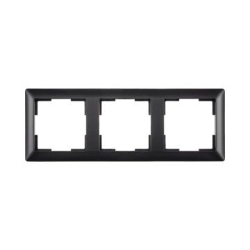 Ion Industries Afdekraam | 3-voudig J1 Mat Zwart | IP20