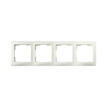 Ion Industries Afdekraam | 4-voudig E1 Mat Alpin Wit | IP20