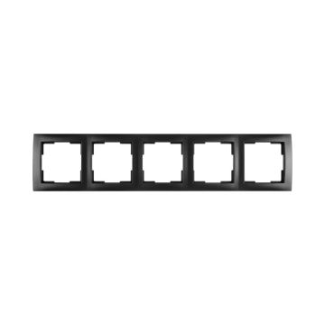 Ion Industries Afdekraam | 5-voudig E1 Mat Zwart | IP20